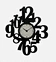 clock with numbers  decoration
